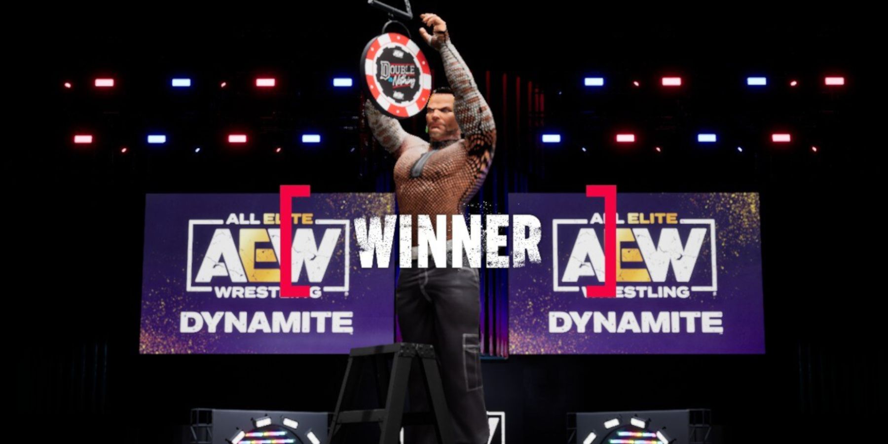 AEW Fight Forever -  Jeff hardy winning the ladder match