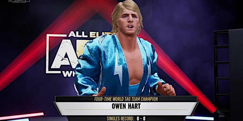 AEW Fight Forever Owen Hart entrance