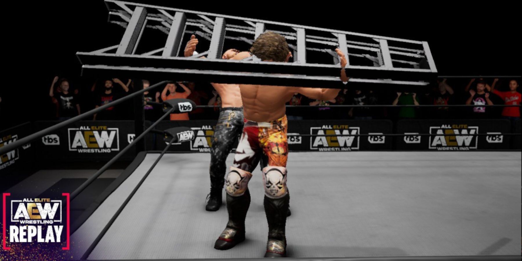 AEW Fight Forever -  using a weapon finisher with the ladder