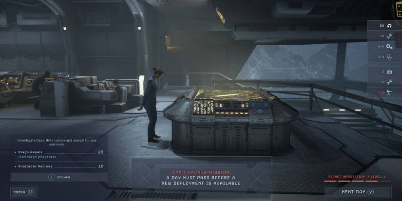 Aliens dark descent infestation level 