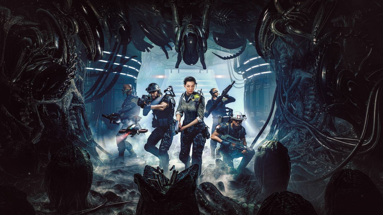 Aliens Dark Descent key art