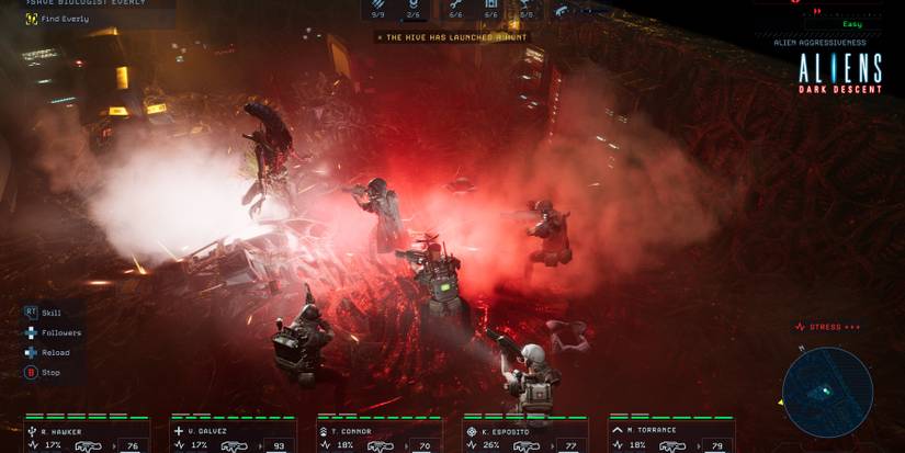 Aliens Dark Descent xenomorph hive hunt