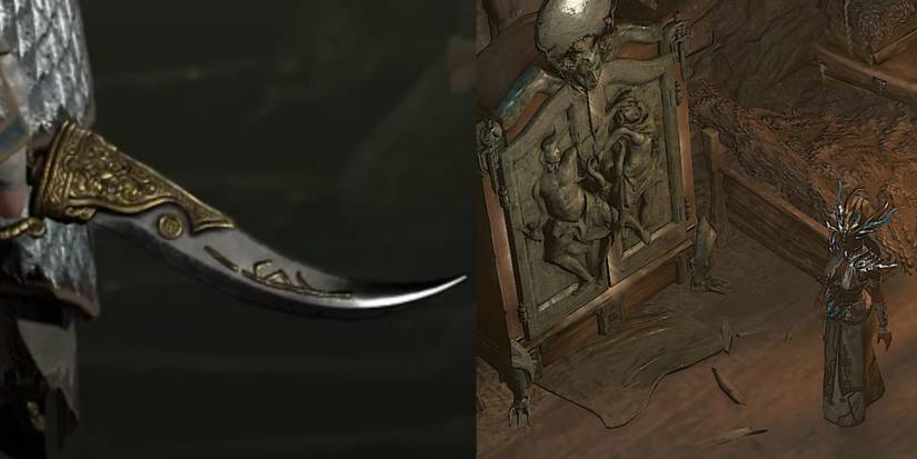 anlace dagger transmog diablo 4 split image with Wardrobe