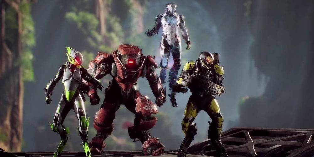 The Four Different Classes In Anthem Standing Next To Each Other
