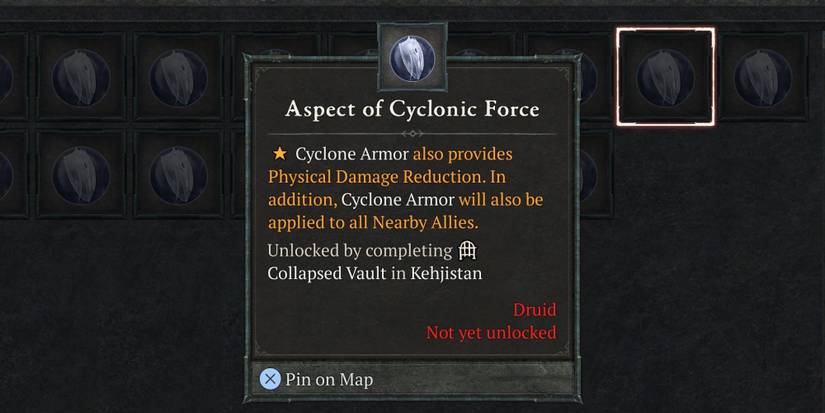 The Aspect of Cyclonic Force in Diablo 4