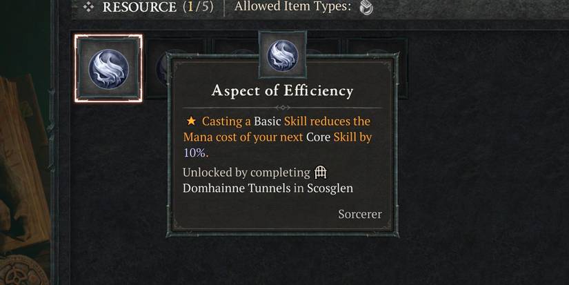 The Aspect of Efficiency in Diablo 4