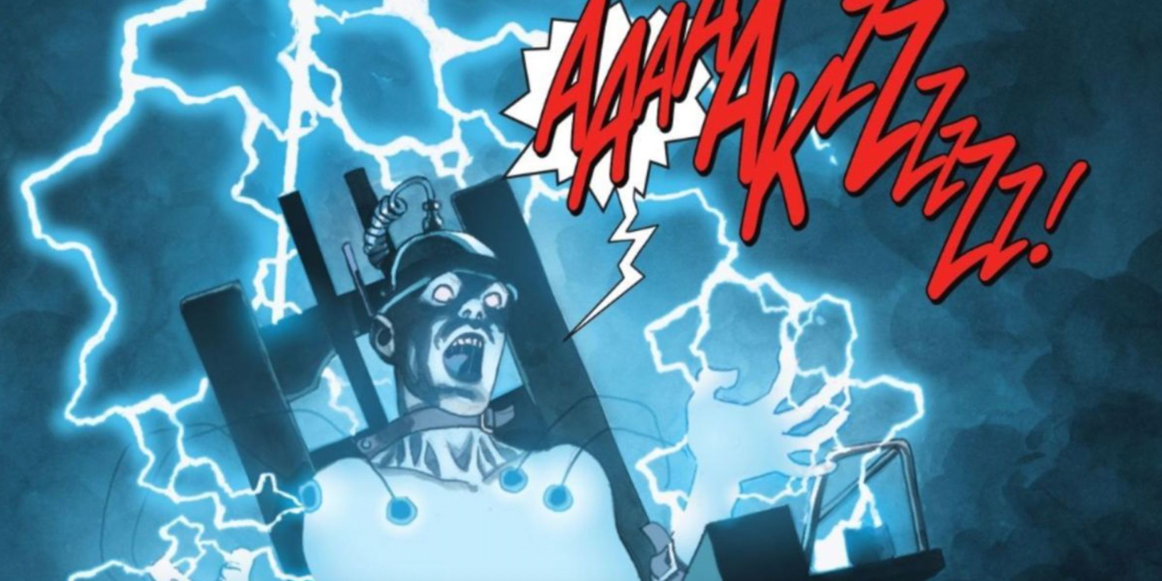 Barry Allen in an electrified chair in the Flashpoint comic