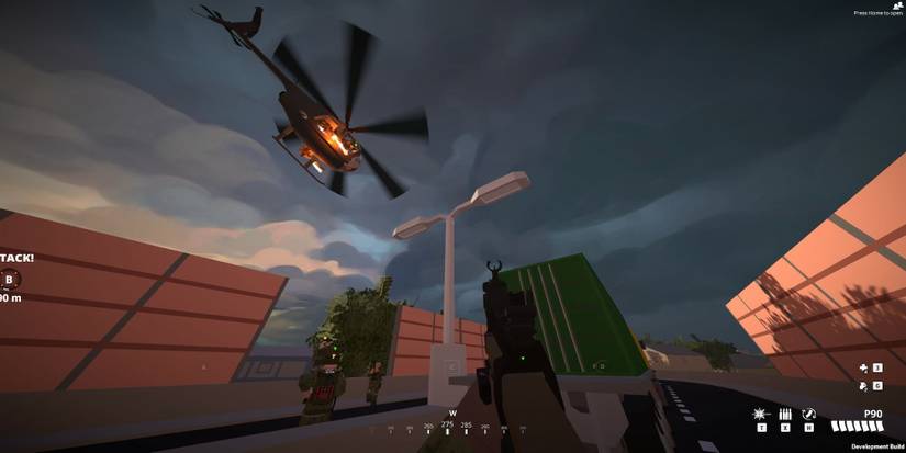 A chopper flying over in BattleBit Remastered