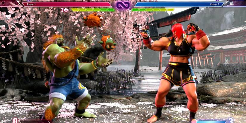 image showing blanka doing his taunt in street fighter 6.