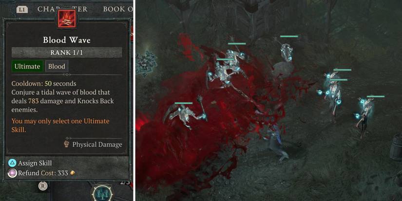 The Blood Wave skill in Diablo 4