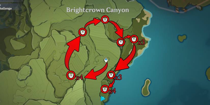 brightcrown canyon slime location in genshin impact