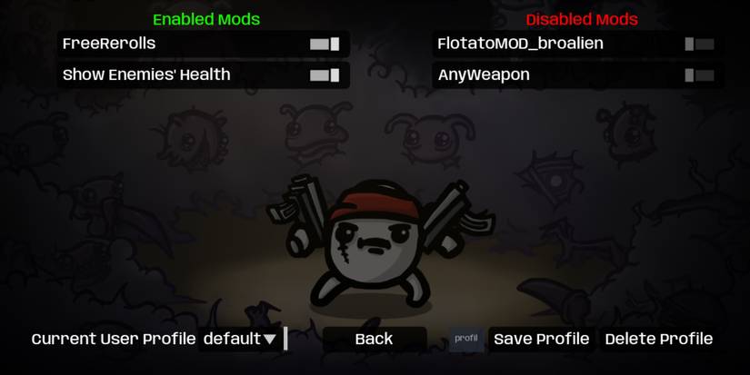 Brotato's Mod Control Panel mod.