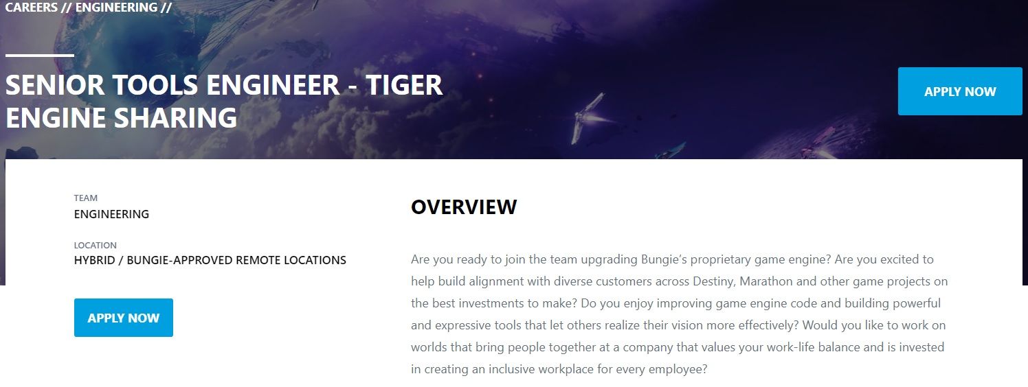 Marathon Upgrade: Bungie to Use Next-Level Tiger Engine from Destiny