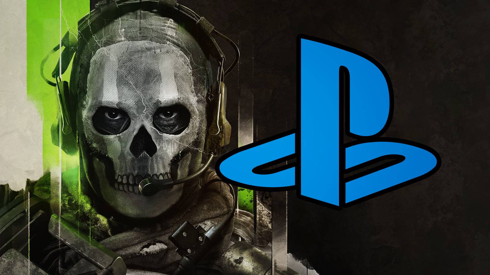 Call of Duty CoD Modern Warfare 2 official artwork with PlayStation logo emblem