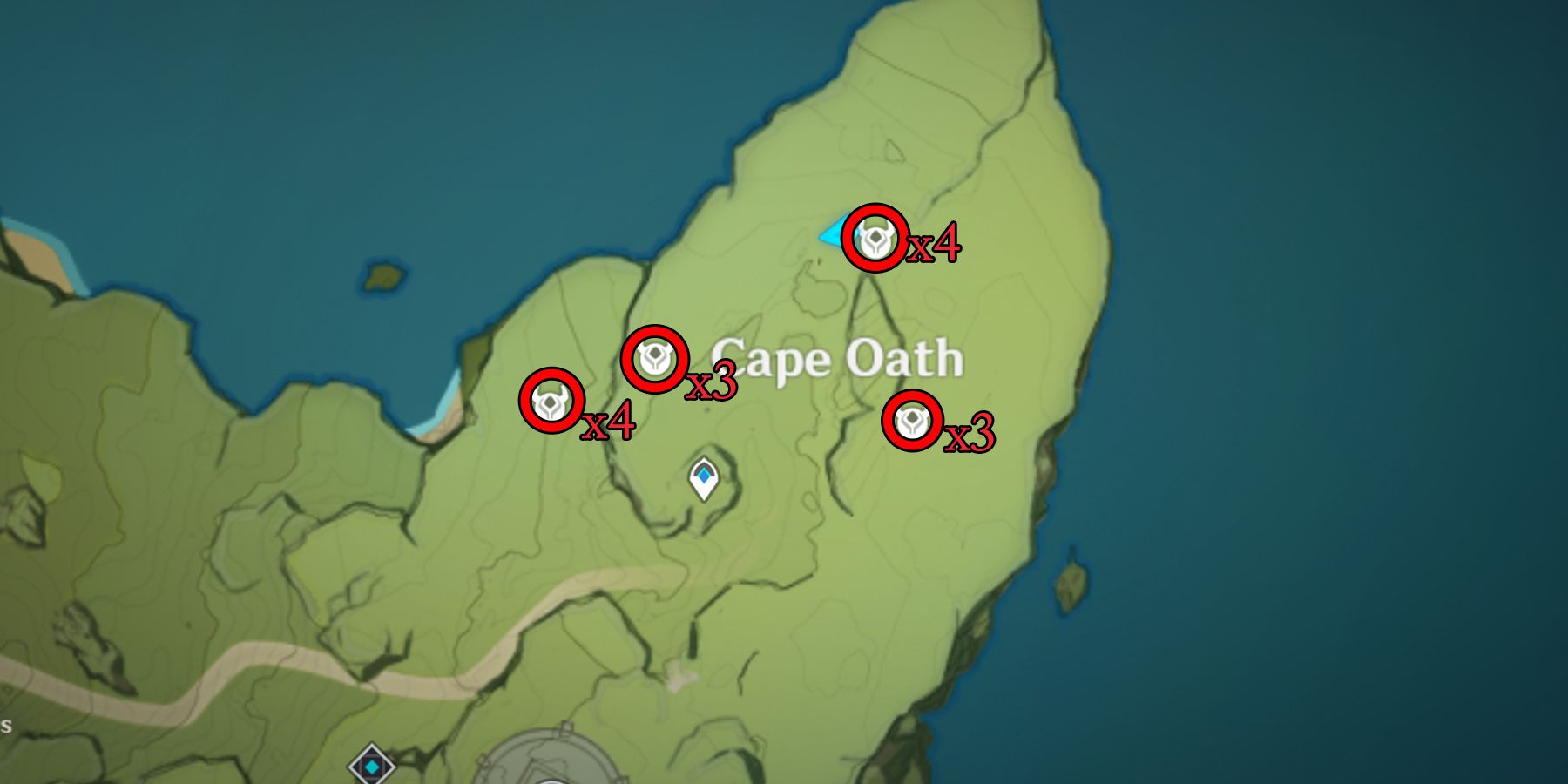 cape oath slime location in genshin impact