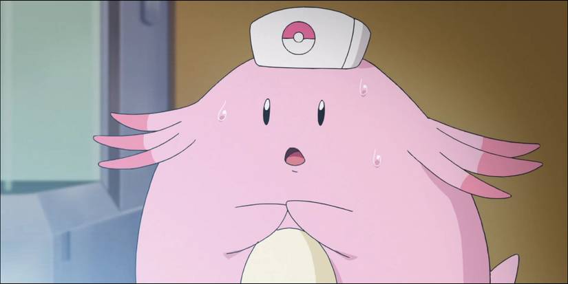 nurse joy's chansey assistant sweating