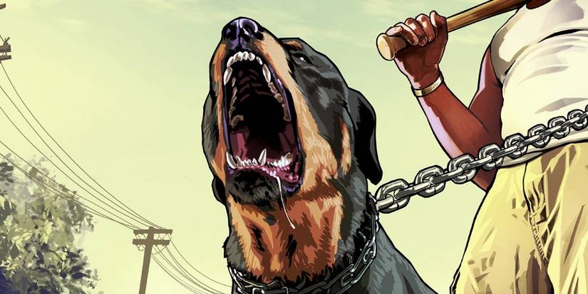 Chop the dog, with Franklin in GTA 5