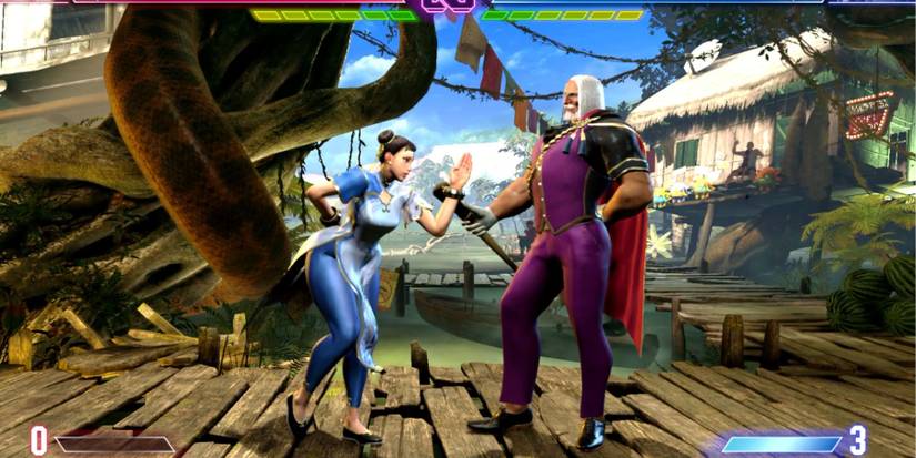 image showing chun-li doing her one-damage emote taunt in street fighter 6.