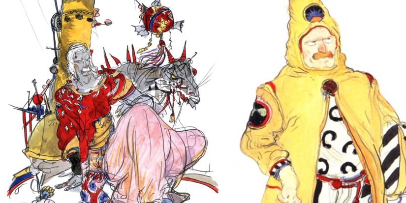 Yoshitaka Amano art of Cid Previa & Cid Del Norte Marguez