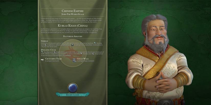 Civ 6 Chinese Kublai Khan loading screen
