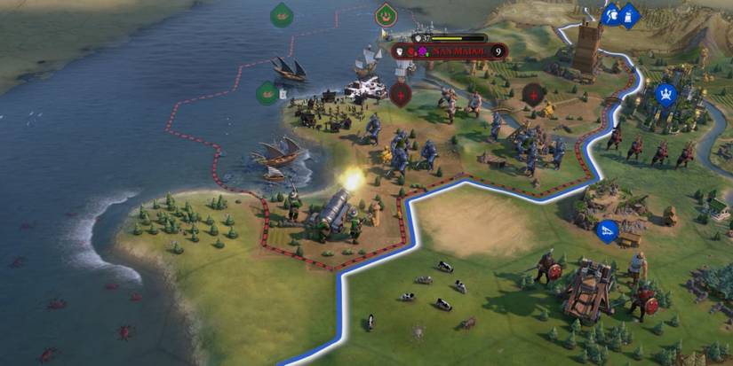 Civilization 6 Suleiman the Magnificent in battle