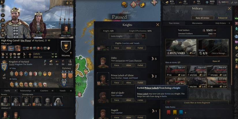 CK3 Succession Forbid Knights