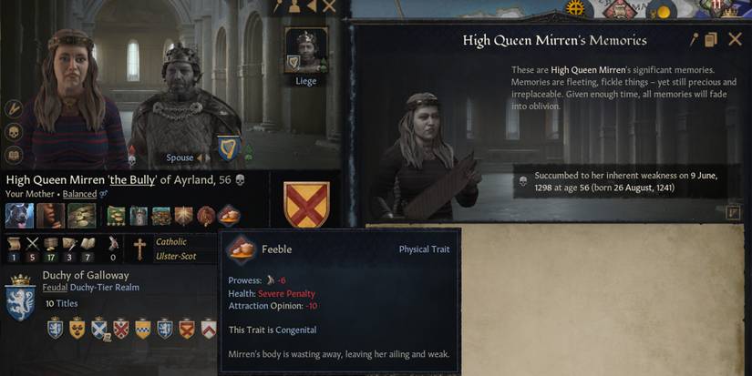 CK3 Worst Traits Feeble