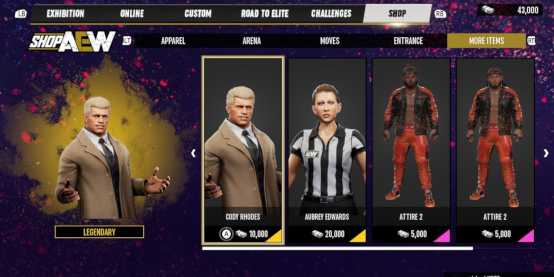 Cody Rhodes AEW shop