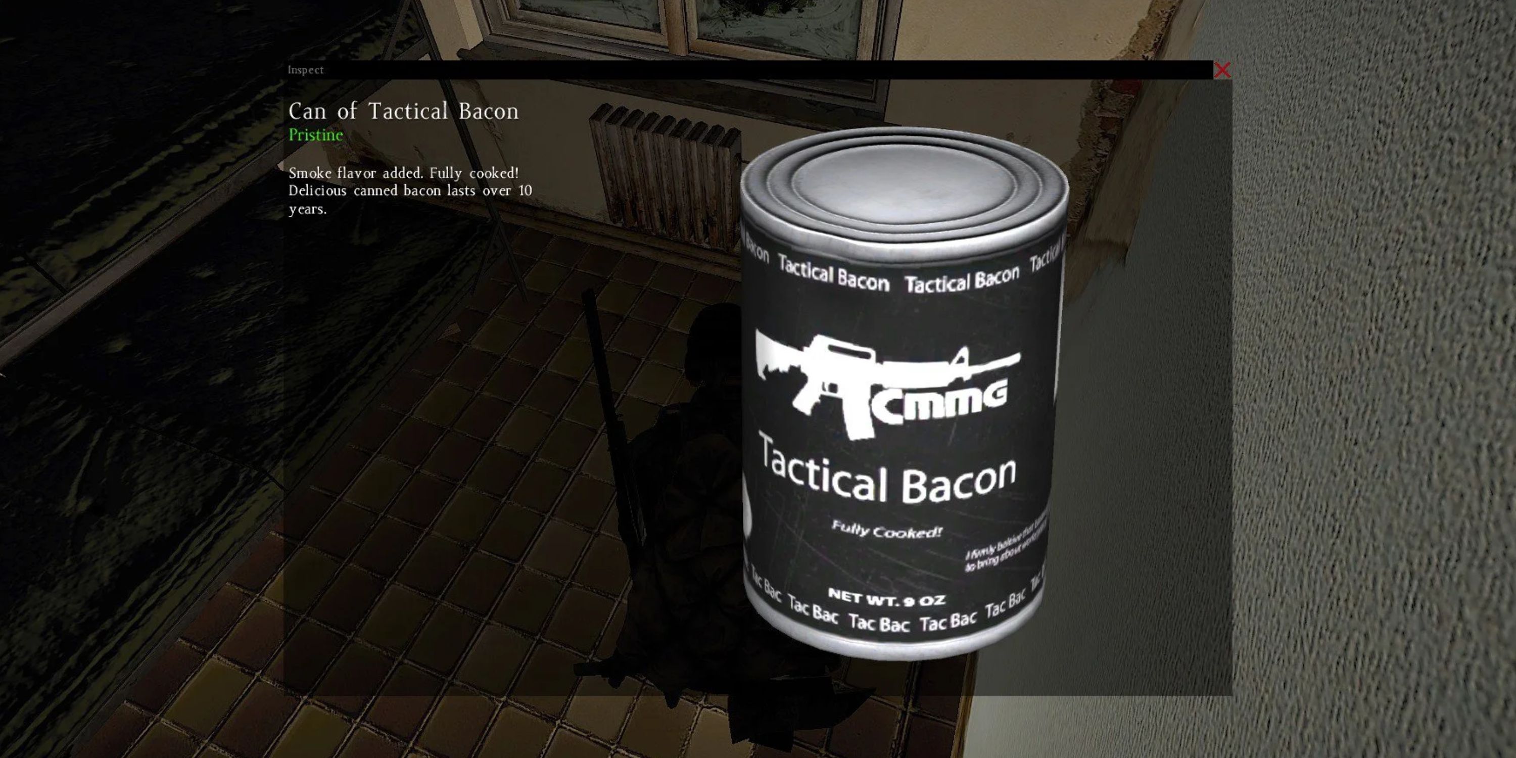 Tactical bacon that can only be found in military areas in dayz