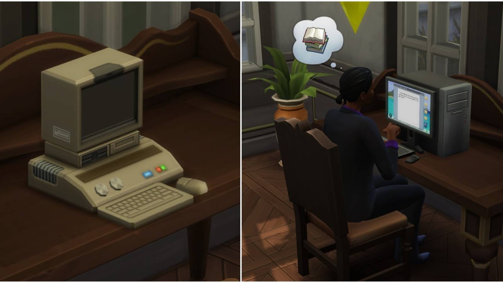 research machine and writing on a computer