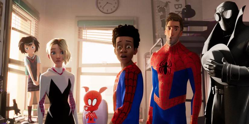 penne parker, spider-gwen, spider-ham, miles morales spider-man, peter b. parker spider-man, spider-noir