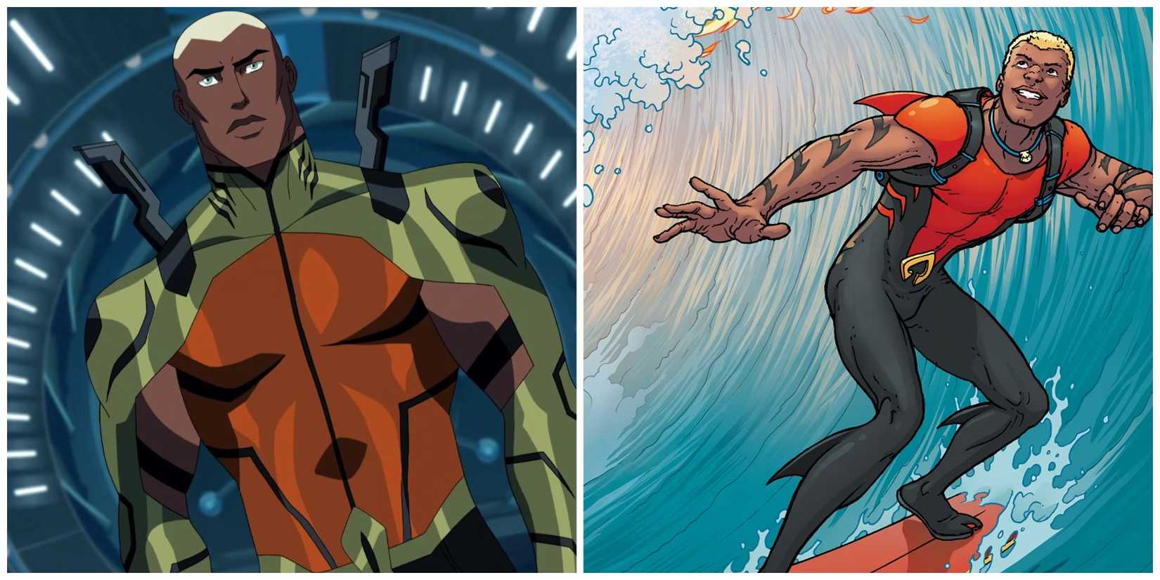 Kaldur and Jackson Hyde