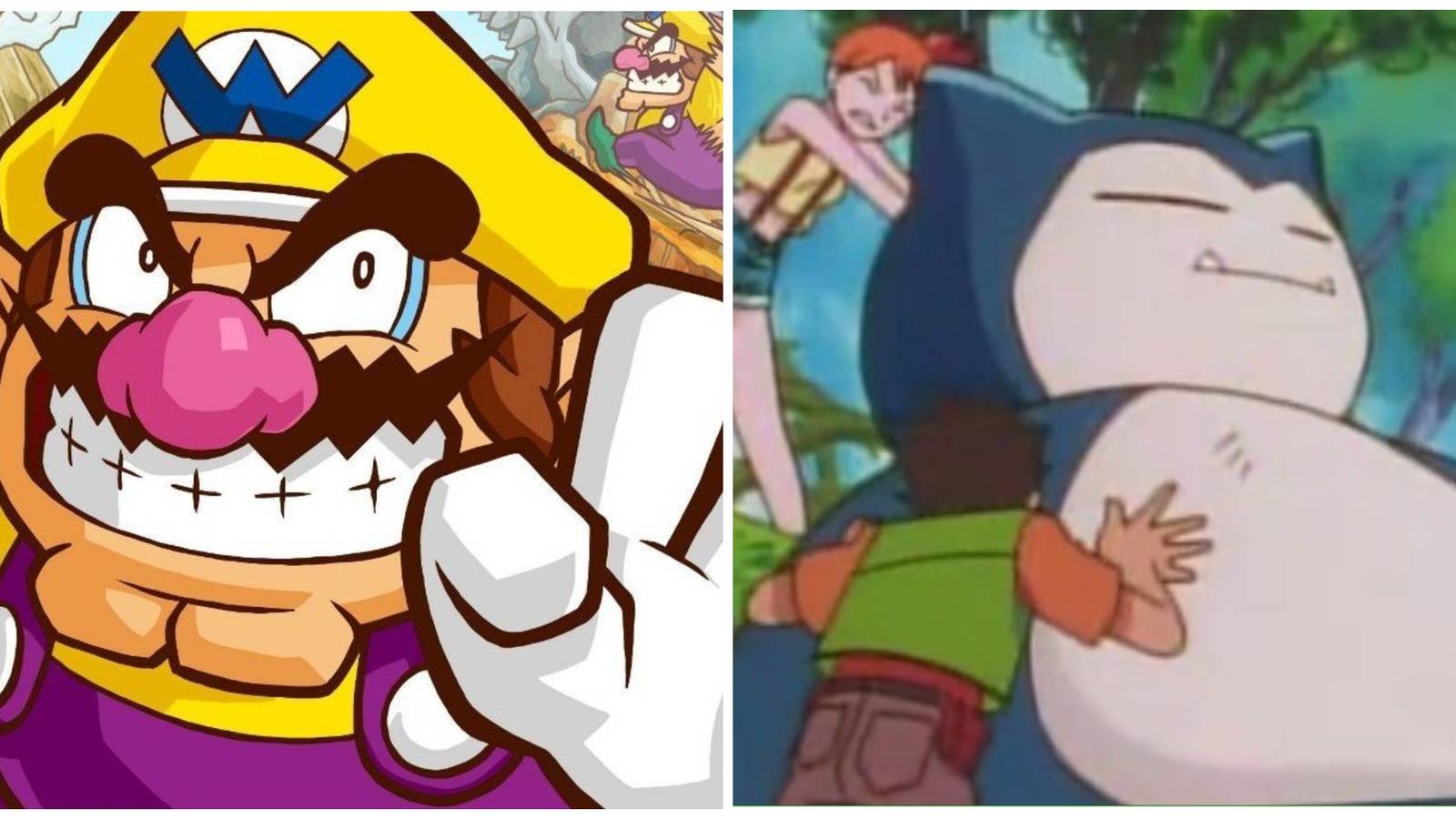 Left: Wario. Right: Snorlax.
