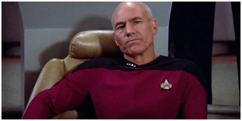 Sir Patrick Stewart as Captain Jean-Luc Picard.