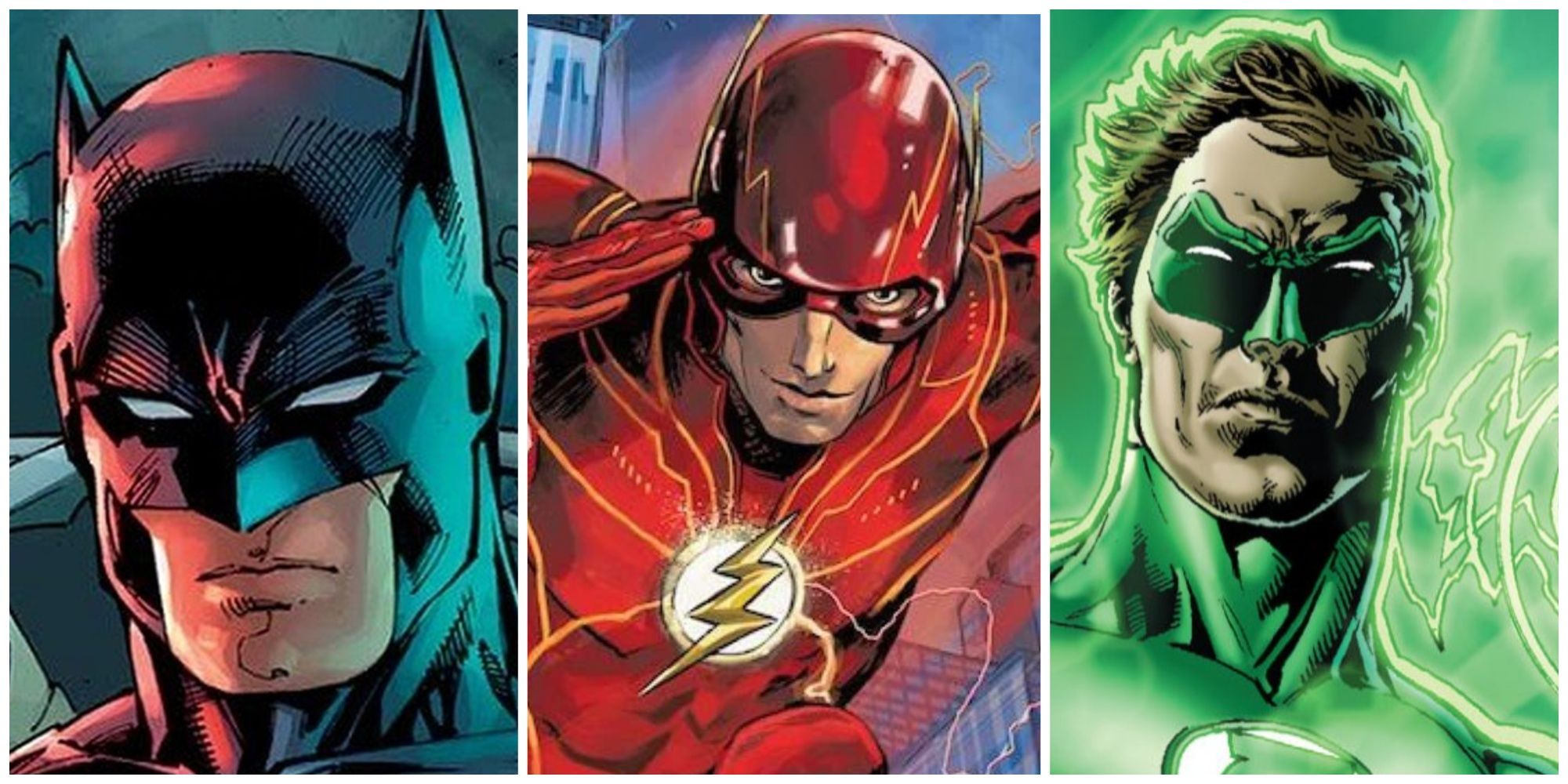 Batman. Flash. Green Lantern.