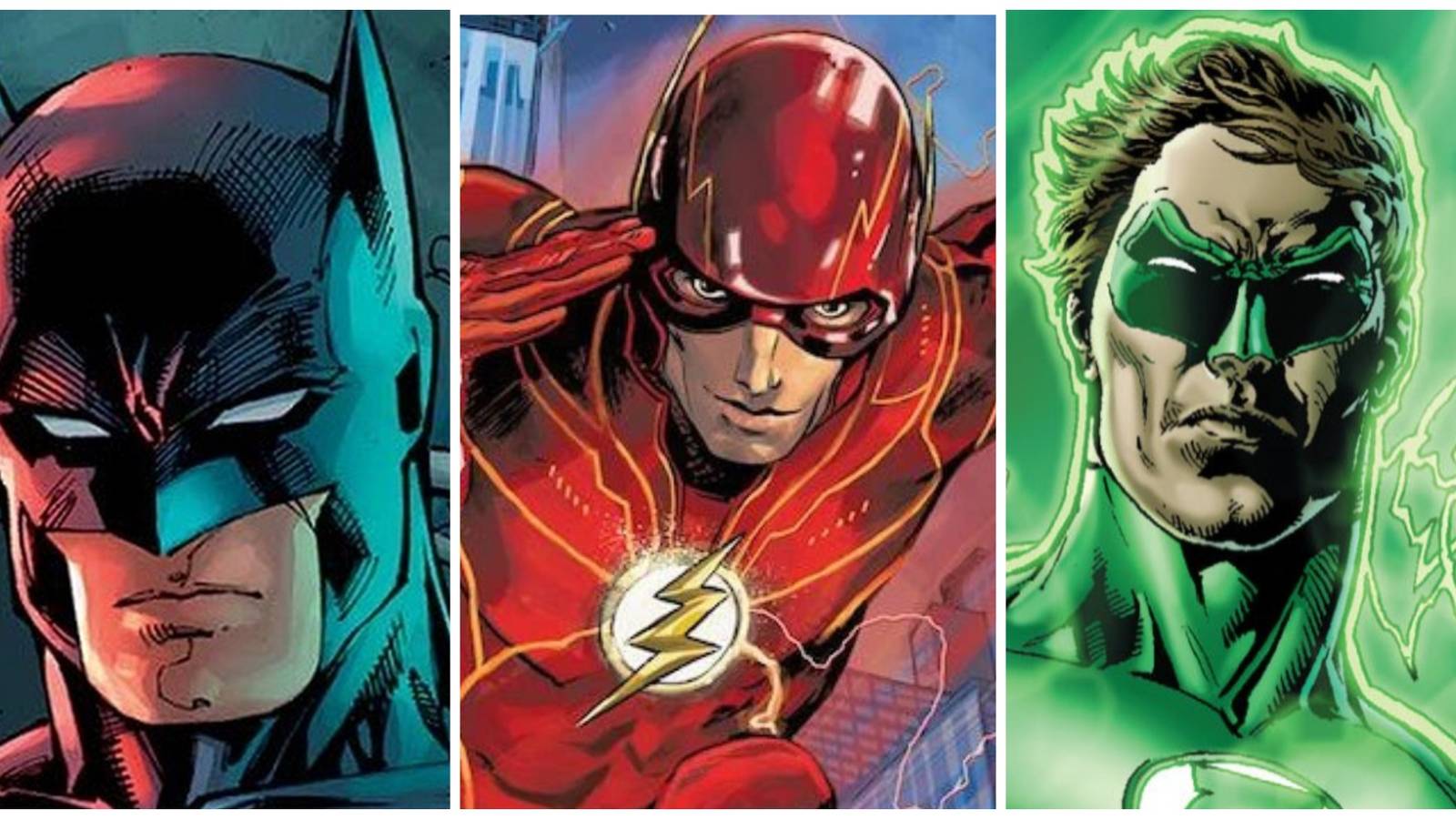 Batman. Flash. Green Lantern.