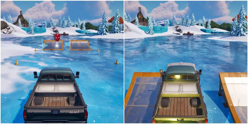 collecting a transformers token by driving over it