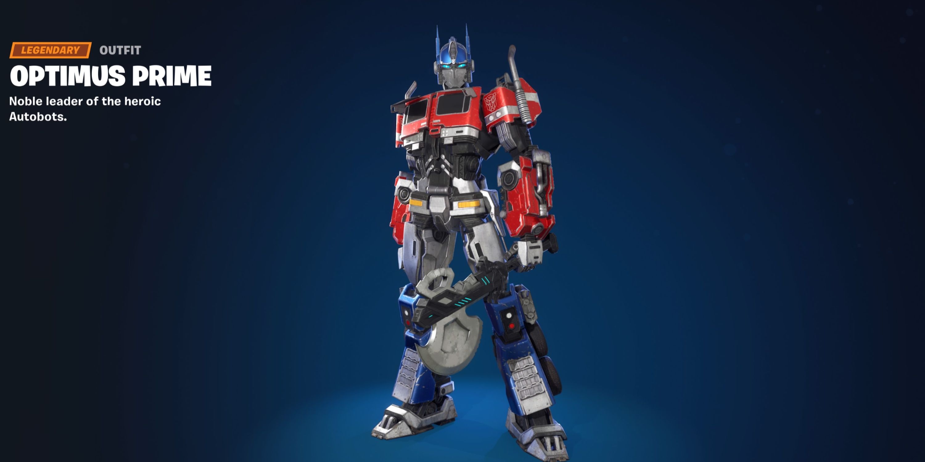 optimus prime tier 100 battle pass skin