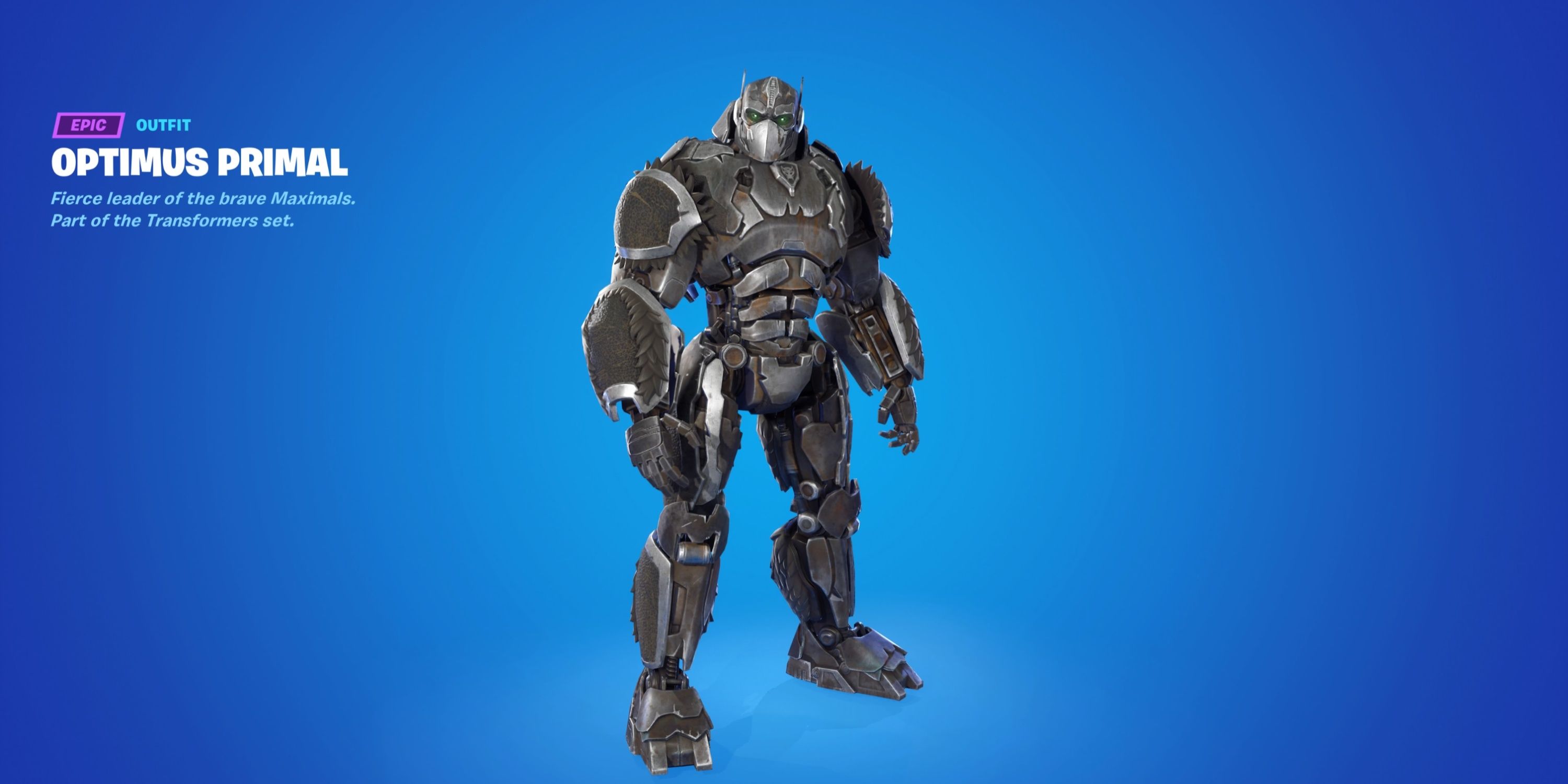 optimus primal outfit in fortnite