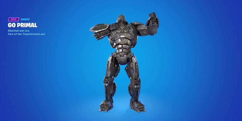 fortnite optimus primal go primal built-in emote
