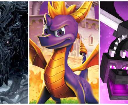 alduin from skyrim, spyro from spyro, ender dragon from minecraft