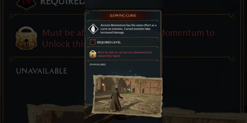 slowing curse talent screen