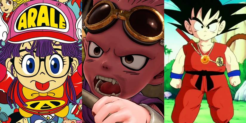 Arale from Dr.Slump, Beezlebub from Sand Land and Goku from Dragon Ball
