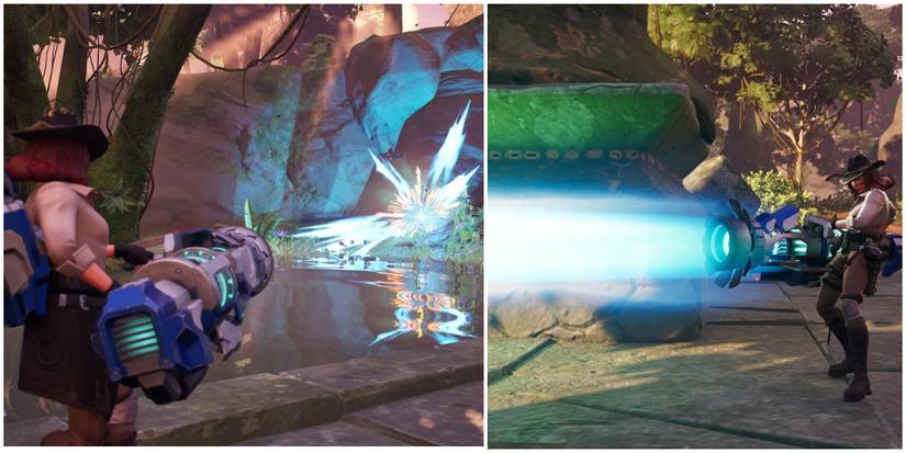 eliminating a player with the cybertron cannon