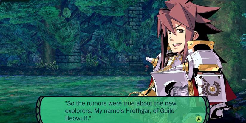 Hrothgar introducing himself to the player.