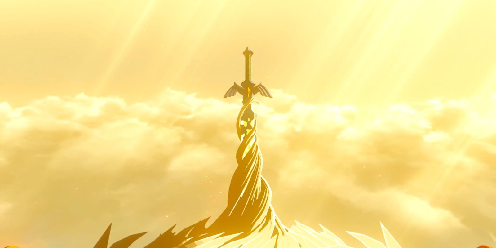 The Master Sword on the Light Dragon in Tears of the Kingdom