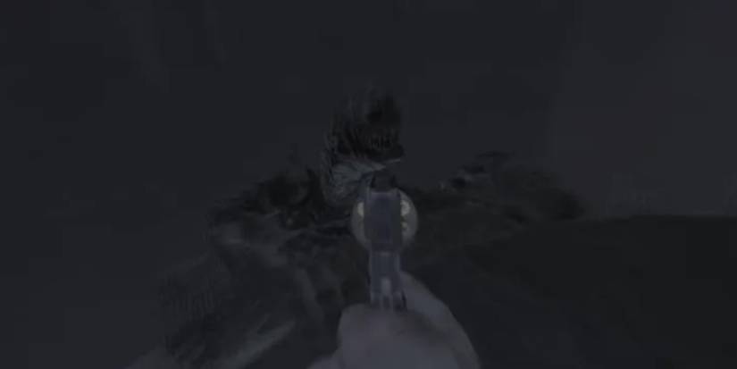 Shooting the beast in the final encounter off the ledge in Amnesia: the Bunker