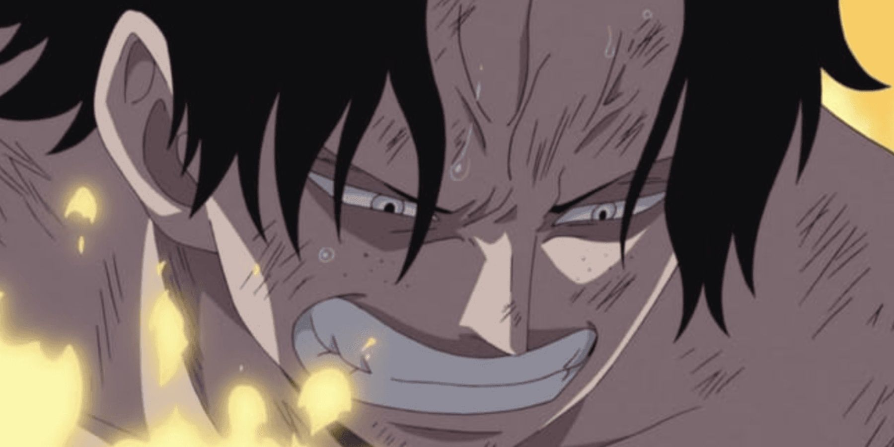 Ace In Pain After Getting Hit By Akainu In One Piece