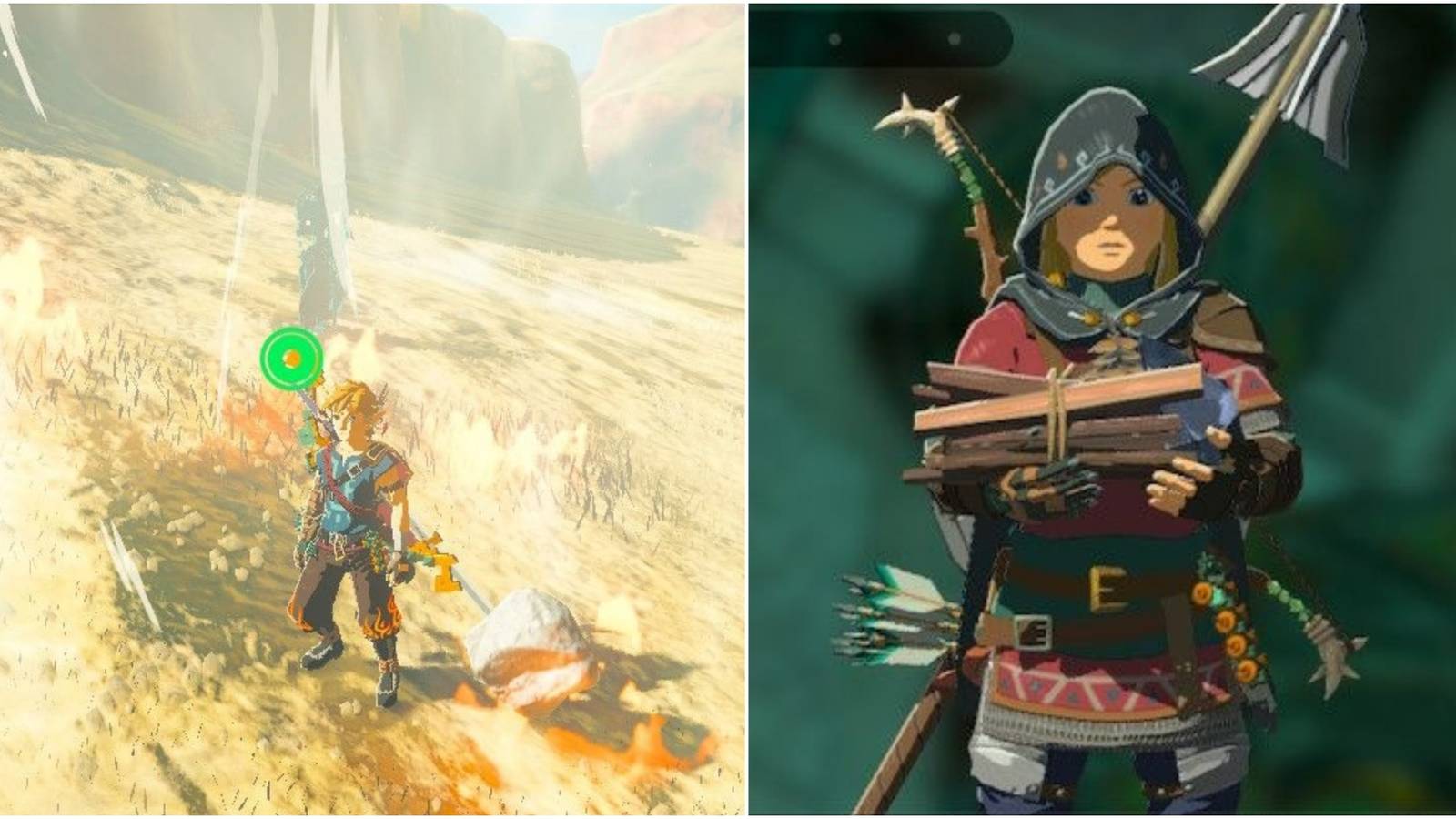 link in an updraft and link hold materials