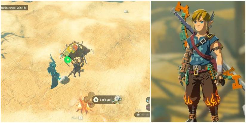 link using an updraft to draft, and link using ember trousers